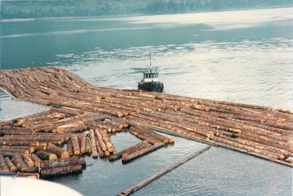 First timber ship loaded at Hobart Bay